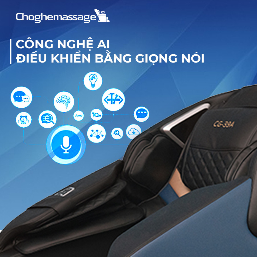 Ghế massage cao cấp CG-39A có công nghệ điều khiển bằng giọng nói 
