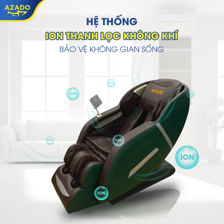 ghế massage thông minh CG29 Super sử dụng ion âm không khí giúp bảo vệ không gian sống