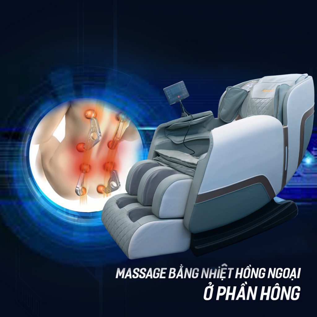 A28 có công nghệ massage bằng nhiệt hồng ngoại 
