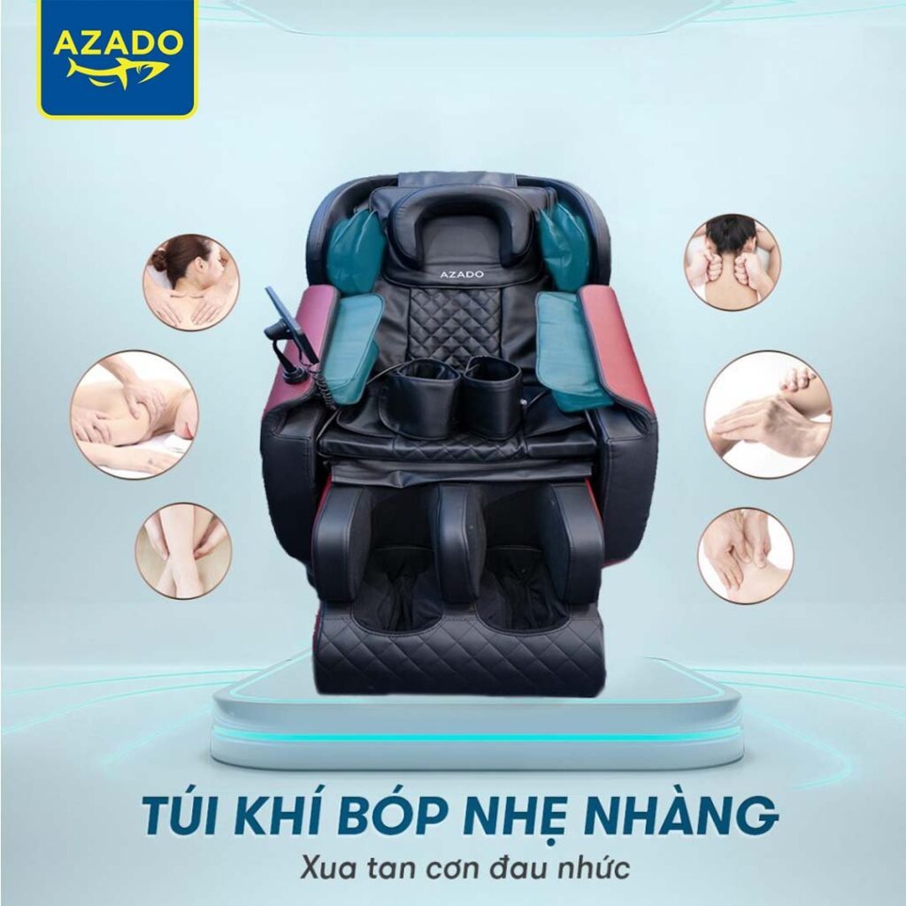 Ghế massage toàn thân A19 có hệ thống túi khí bóp nhẹ nhàng
