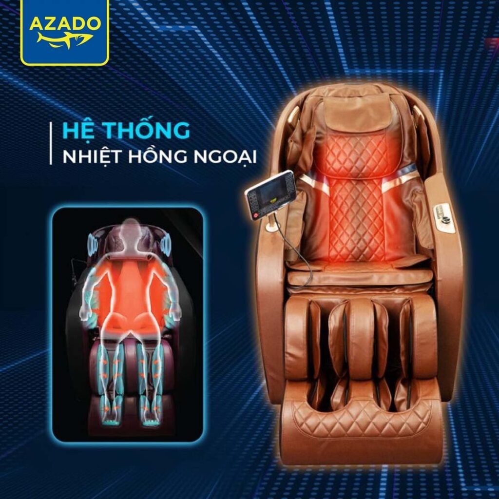 Ghế massage giá rẻ A200 có hệ thống massage bằng nhiệt hồng ngoại