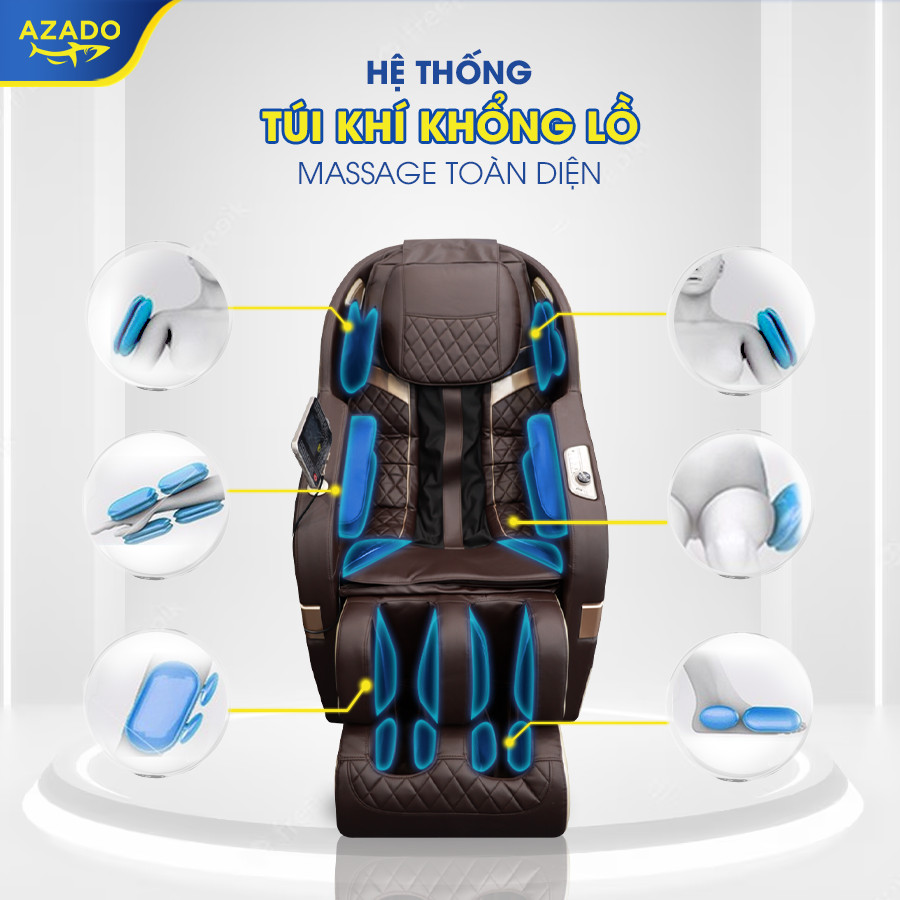 ghế massage thương gia có hệ thống túi khí toàn thân