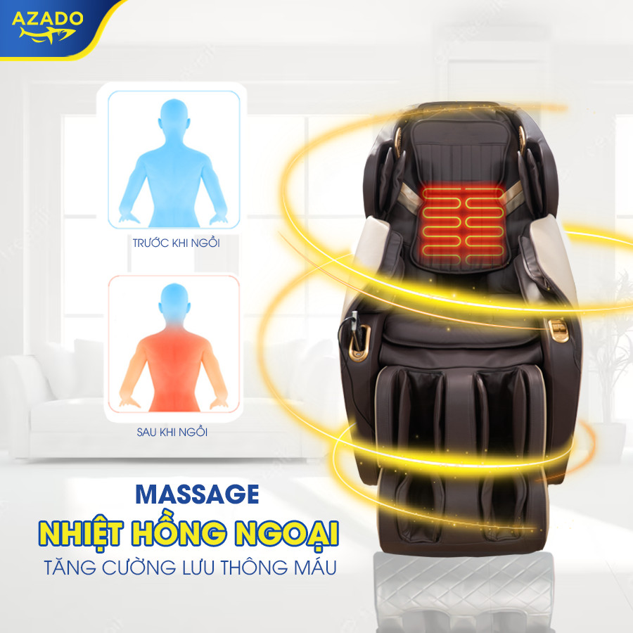 A450 sử dụng phương pháp massage bằng nhiệt hồng ngoại 