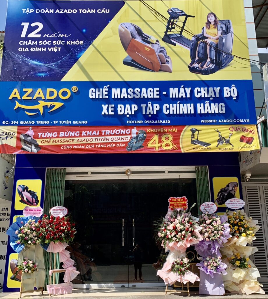 Showroom ghế massage Azado Tuyên Quang khai trương