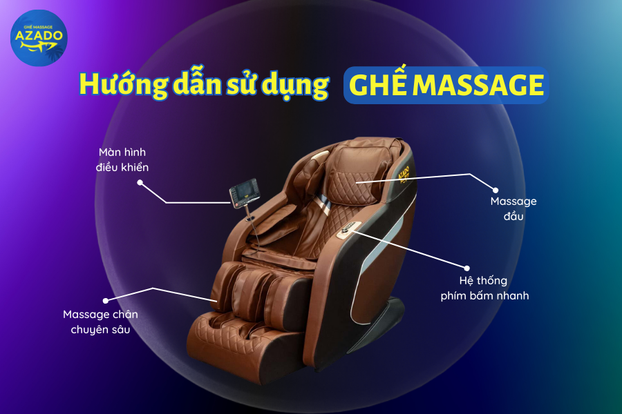 Hướng dẫn sử dụng ghế massage đúng cách