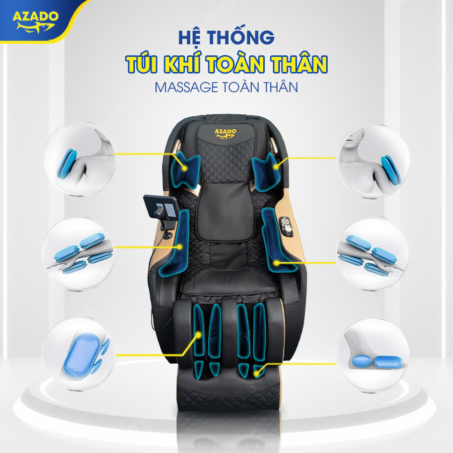 Ghế massage A266 có hệ thống túi khí toàn thân