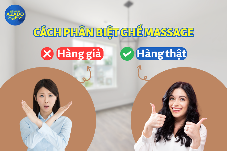 cách phân biệt ghế massage hàng thật và hàng giả