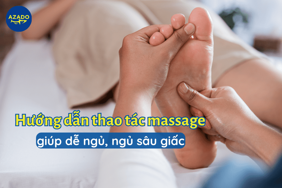 hướng dẫn thao tác massage bấm huyệt dễ ngủ tại nhà