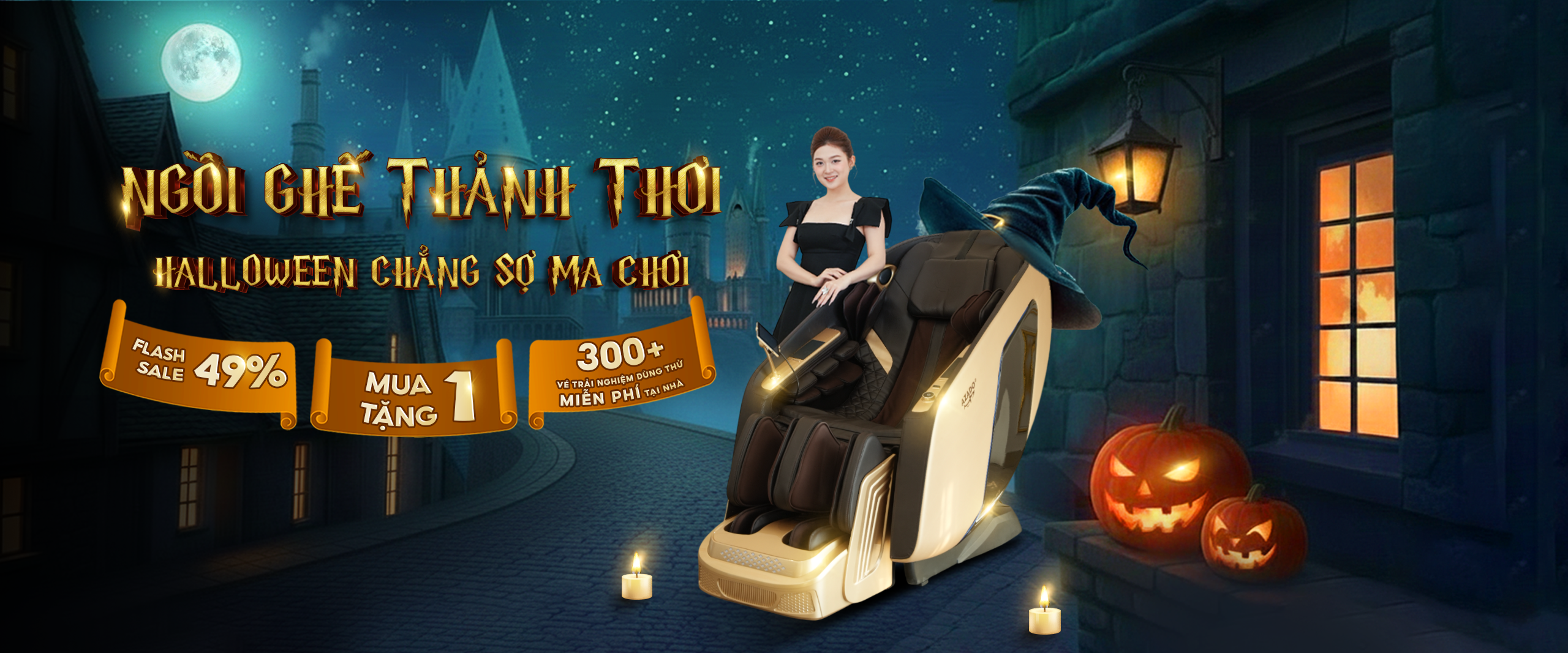 halloween ghe massage azado