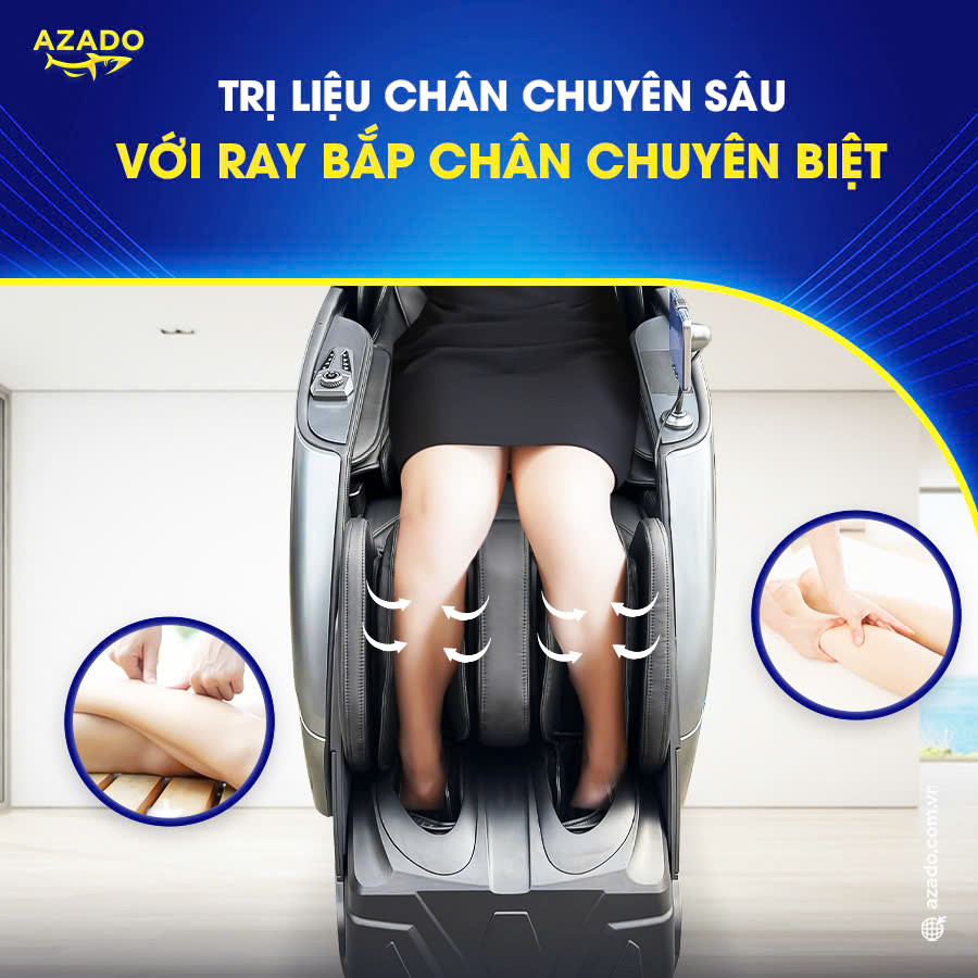 Trị liệu chân chuyên sâu với ray bắp chân chuyên biệt Trị liệu chân chuyên sâu với ray bắp chân chuyên biệt