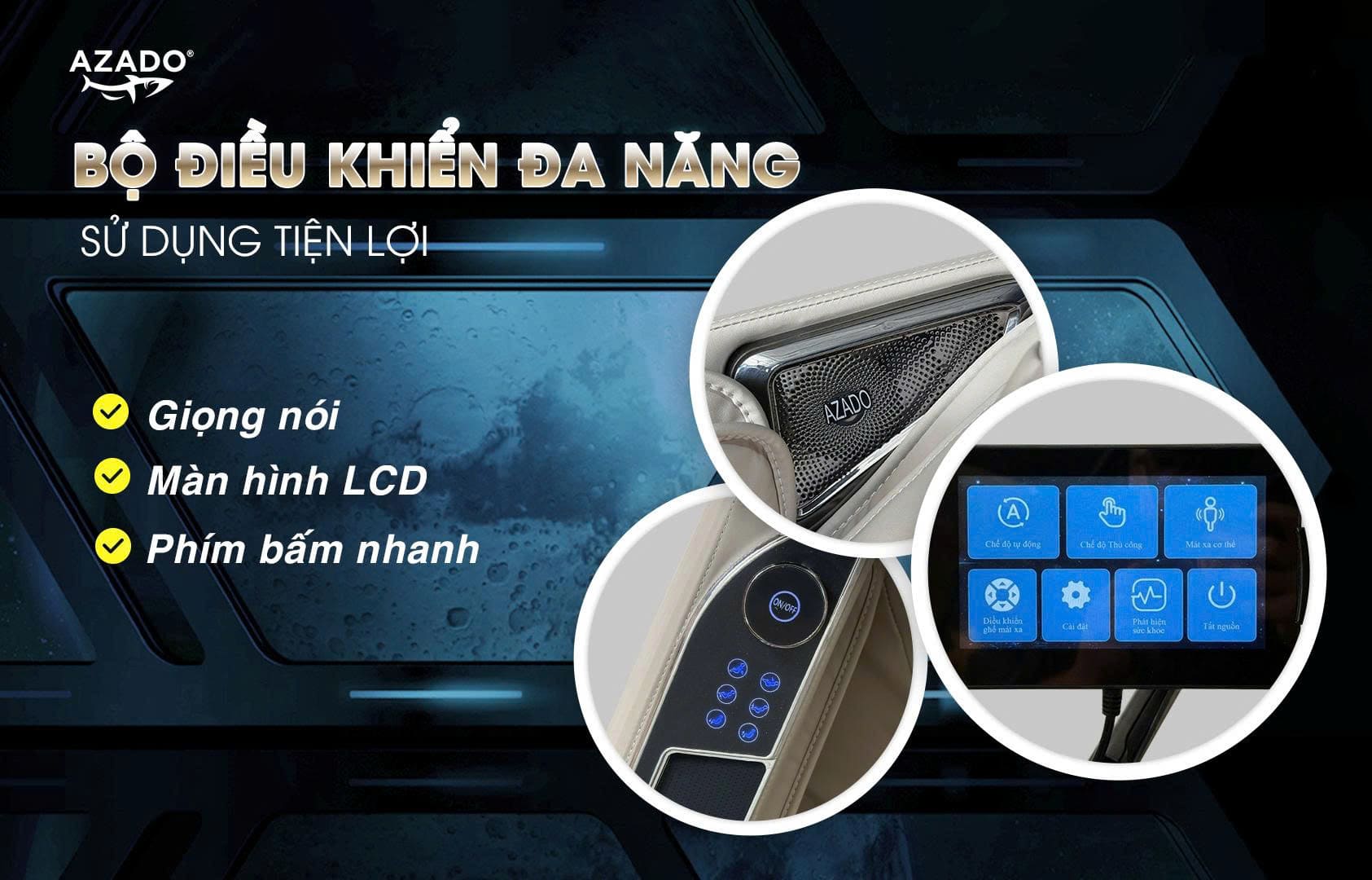 bo dieu khien da nang tren ghe massage elite