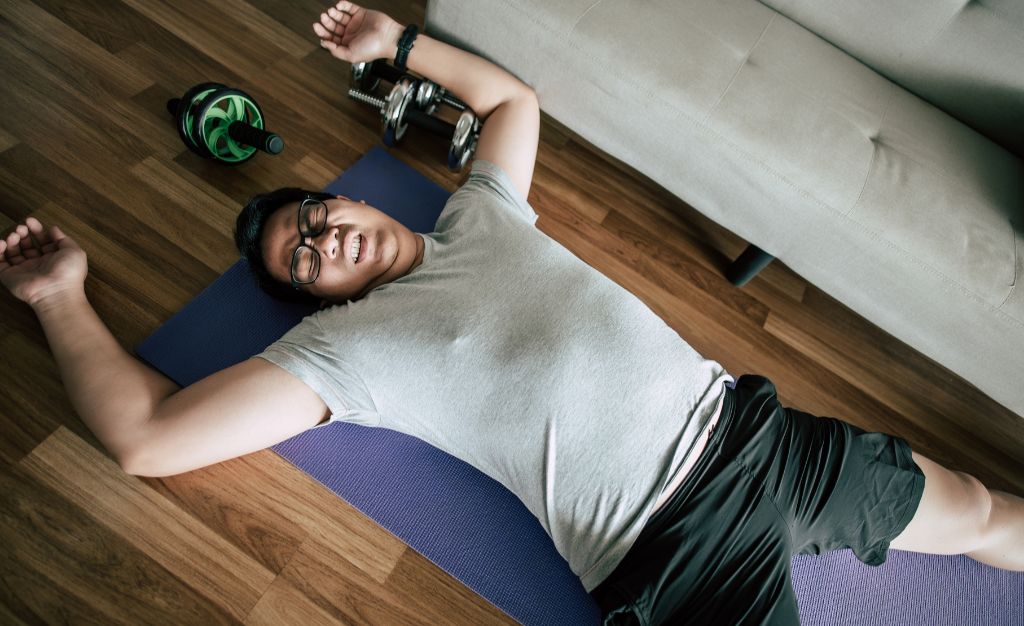 met moi sau van dong