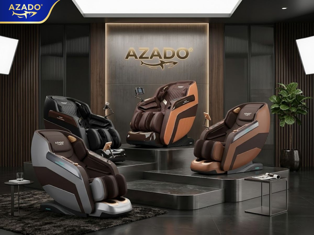Bộ sưu tập 4 phiên bản màu sắc thời thượng của ghế massage Azado AZ3000 giúp bạn dễ dàng cá nhân hóa không gian nội thất.