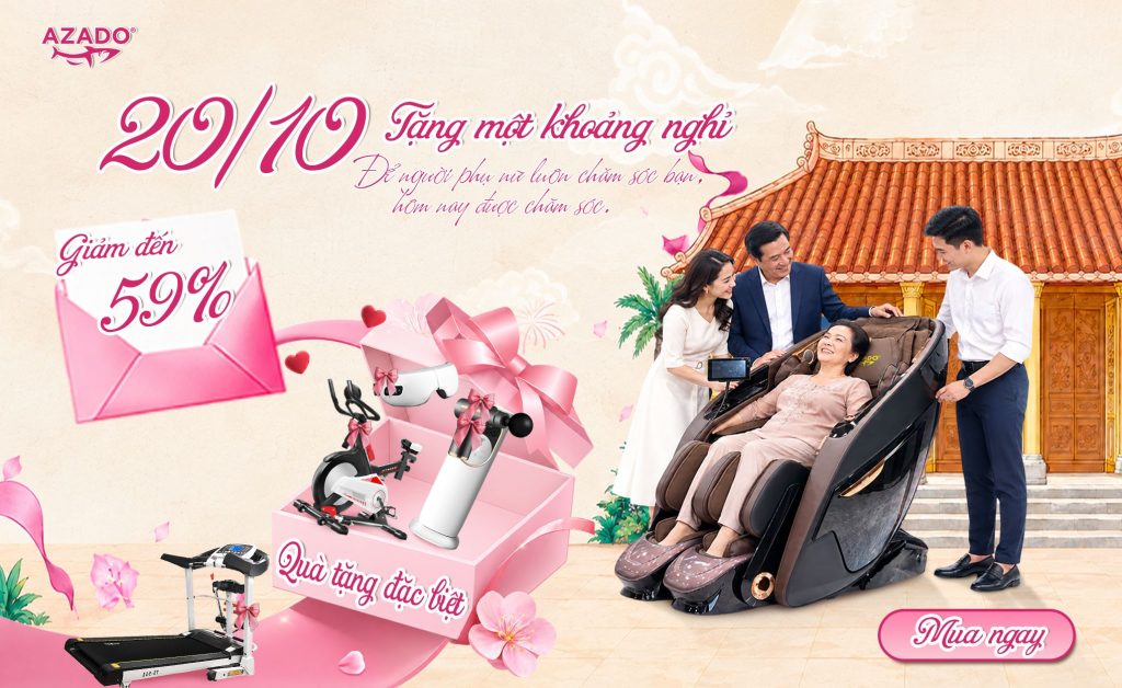 sale khuyen mai ghe massage 20.10